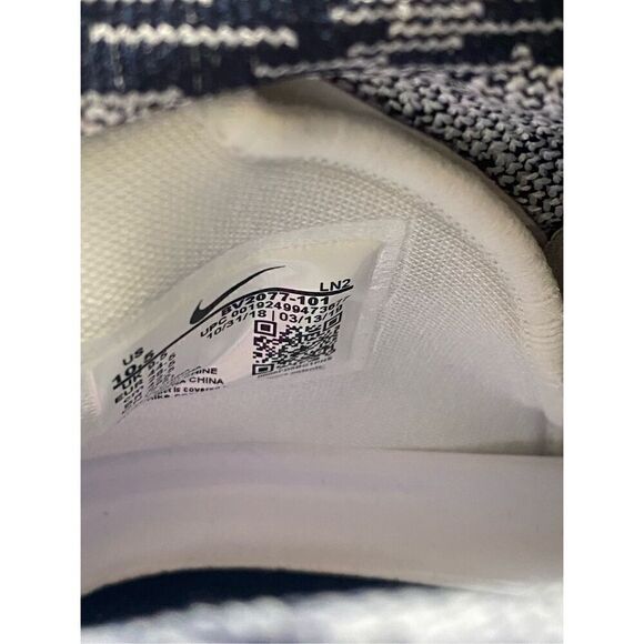 Nike Alpha Menace Elite 2 Flyknit Navy Football Cleats BV2077-101 Mens size 10.5 - Picture 10 of 10